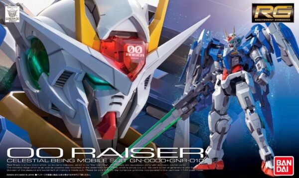 Gundam - Model Kit - Real Grade (RG) - GN-0000+GNT-010 00 Raiser - 1:144 scale