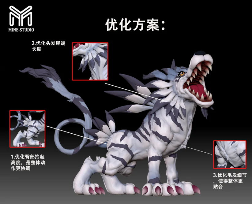 MINE Studio - Garurumon - Digimon - Image 6