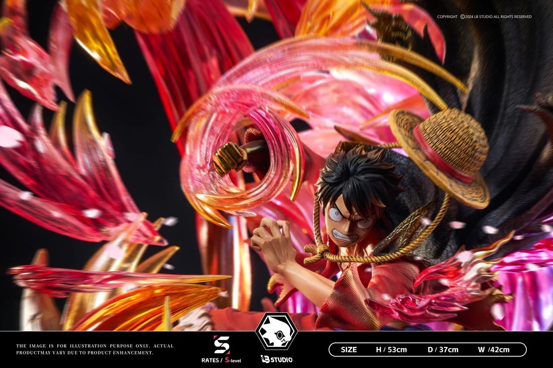 LB studio - Monkey D. Luffy - Flowing Sakura - One Piece - Image 2
