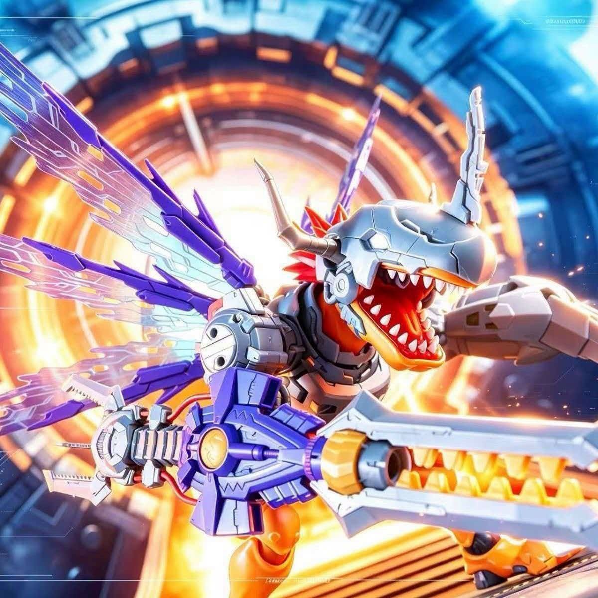 JWS - Metal Greymon (Vaccine) - Figure Rise Standard